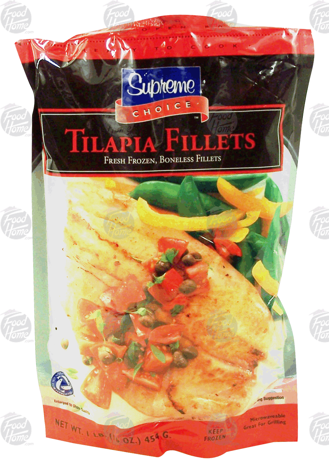 Supreme Choice  tilapia fillets, frozen bonless Full-Size Picture